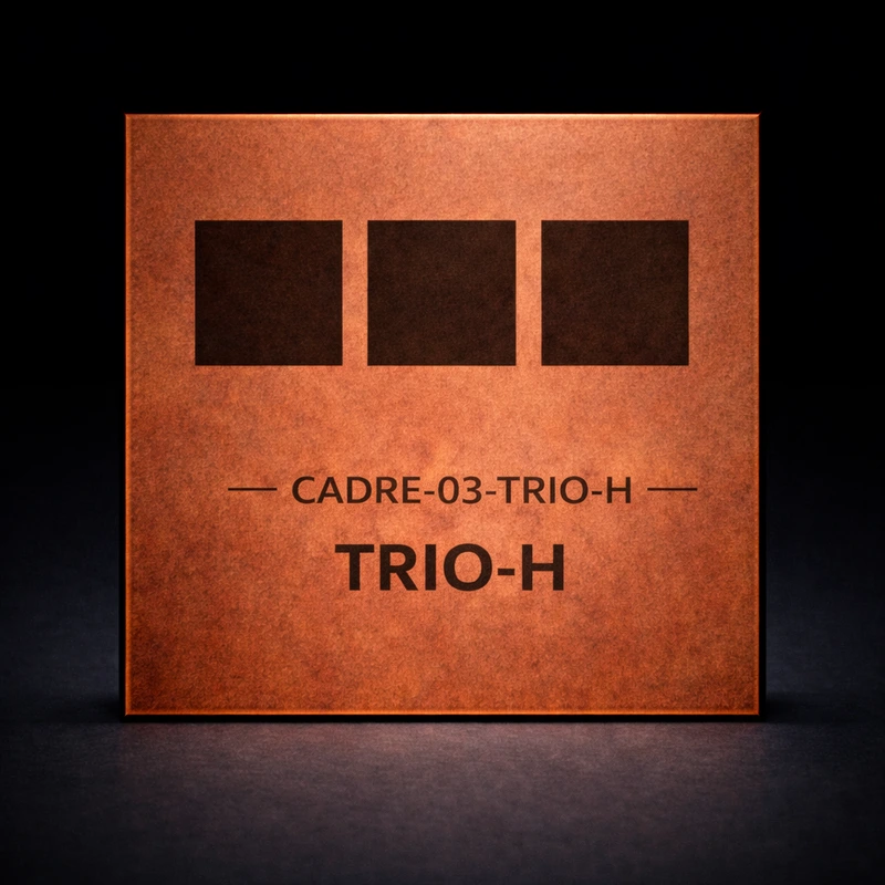 Cadre Bullet Invaders trio horizontal