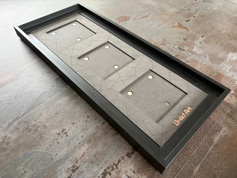 Cadre 03 vertical finition composite vue rapprochée